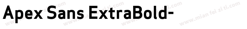 Apex Sans ExtraBold字体转换